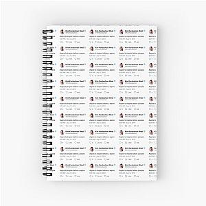 Inspirational Kim Kardashian Tweet Spiral Notebook