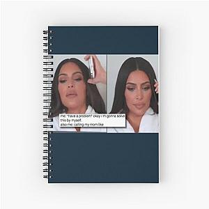 Kim Kardashian Meme, Kardashian Calling Meme Spiral Notebook