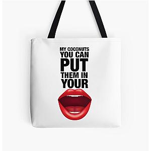 COCONUTS Kim Petras You Can Put Them In Your Mouth! All Over Print Tote Bag
