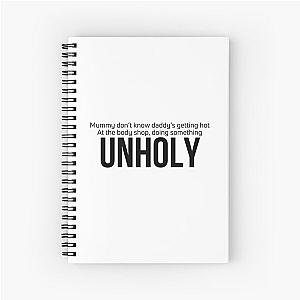 unholy sam smith kim petras Spiral Notebook