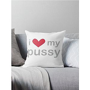 I love my pussy Kim Petras shirt Throw Pillow