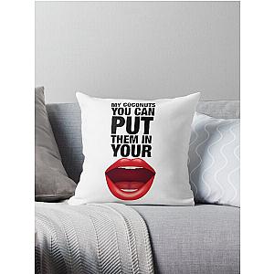 COCONUTS Kim Petras You Can Put Them In Your Mouth! Throw Pillow