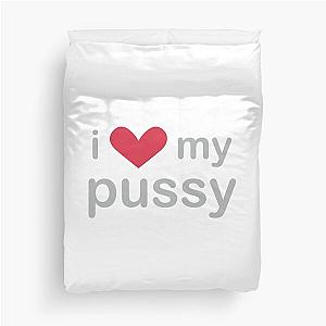 I love my pussy Kim Petras shirt Duvet Cover