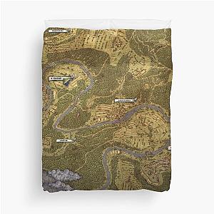 Kingdom Come Deliverance Map Duvet Cover