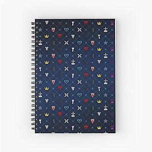 Kingdom Hearts Pattern Ver 2 Spiral Notebook