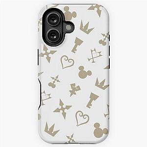 Golden Kingdom Hearts Symbols iPhone Tough Case