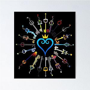 Kingdom Hearts Keyblades Poster