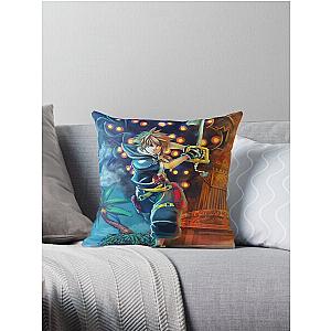 kingdom hearts video game art Throw Pillow