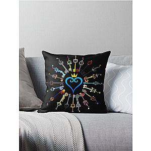 Kingdom Hearts Keyblades Throw Pillow