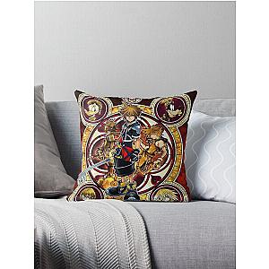 kingdom hearts Throw Pillow