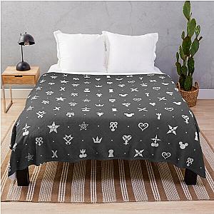 Kingdom Hearts Pattern Ver 1 Throw Blanket