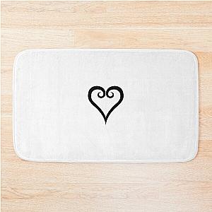 Kingdom Hearts Logo Heart Bath Mat