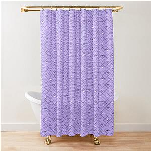 Kingdom Hearts Argyle - Lavender Shower Curtain