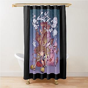 kingdom hearts art Shower Curtain