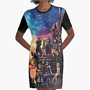 Kingdom Hearts 3 Cover Graphic T-Shirt Dress