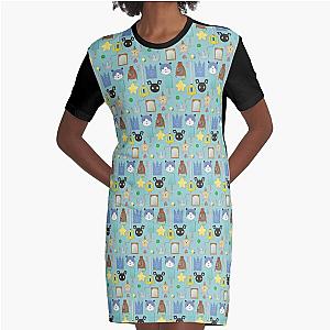 Kingdom Hearts Icons Graphic T-Shirt Dress