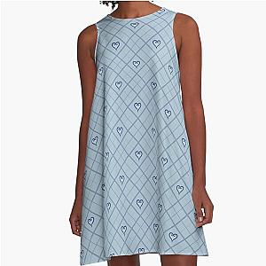 Kingdom Hearts Argyle - Steel A-Line Dress