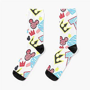 Kingdom Hearts crayon style drawings Socks