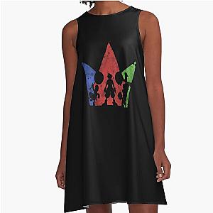 " Kingdom Hearts Character Circles" A-Line Dress