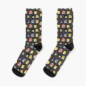 Organization XIII Kingdom Hearts Buttons Socks