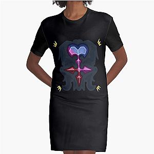 Kingdom Hearts Punk Nobody Symbol Graphic T-Shirt Dress