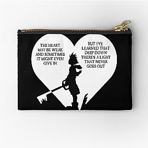 Kingdom hearts sora quote Zipper Pouch