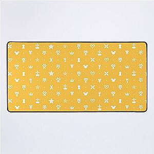 Kingdom Hearts Pattern - Keyblade Yellow Desk Mat