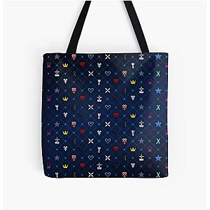 Kingdom Hearts Pattern Ver 2 All Over Print Tote Bag