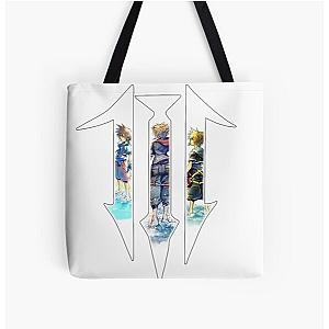 Kingdom Hearts 3 Logo - The 3 ages of Sora All Over Print Tote Bag