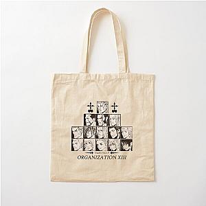 Kingdom hearts II Organization 13 (black and white) Cotton Tote Bag