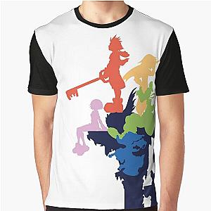 Kingdom Hearts Stylized Cover Art Graphic T-Shirt