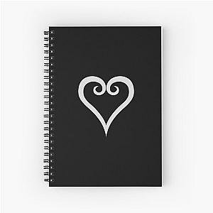 Kingdom Hearts Logo White Spiral Notebook