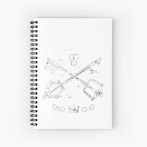 Kingdom Hearts Keyblades Crossing Spiral Notebook