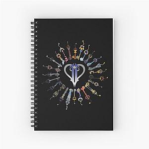 Kingdom Hearts 2 Keyblades Spiral Notebook