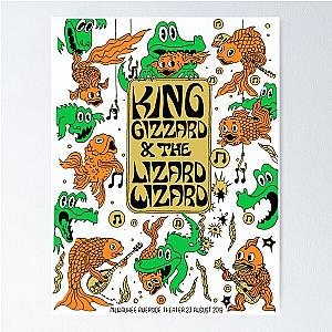 King Gizzard and The Lizard Wizard Milwaukee Gig Poster Poster