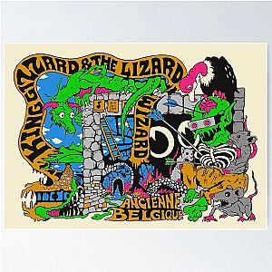 King Gizzard and The Lizard Wizard Belgium Gig Poster Poster