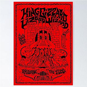 King Gizzard and The Lizard Wizard's Brisbane Gig Poster Poster