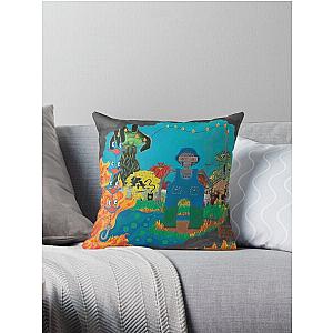 King Gizzard Album Art Collage Throw Pillow