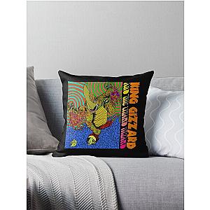 King Funny Gizzard The Lizard Throw Pillow