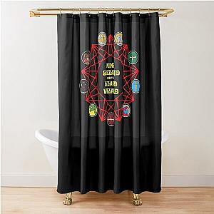 king gizzard and Shower Curtain