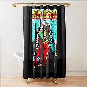 king gizzard and the lizard wizard World duvet Shower Curtain