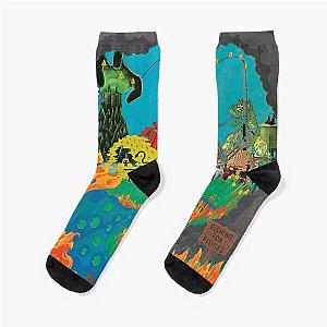 King Gizzard Album Art Collage Socks