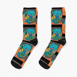 King Gizzard Album Art Collage Socks