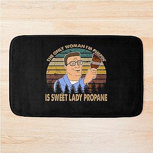 They only woman Hank man cartoon Bath Mat