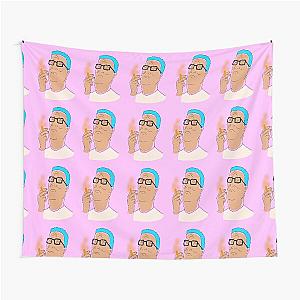 Hank Hill Smokin' a Cheeto Puff Tapestry