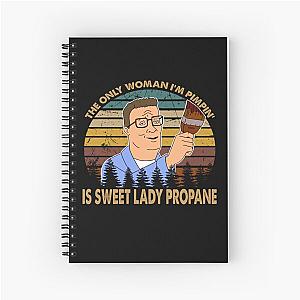 They only woman Hank man cartoon Spiral Notebook