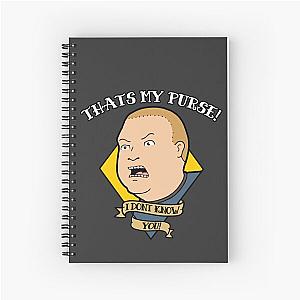 That's My Purse, I Don't Know You - Bobby v2 traditional tattoo style digital illustration Spiral Notebook