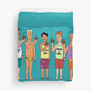 King of the Hill Pool Duvet Cover