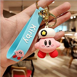 5cm Navy Kirby Plush Keychain