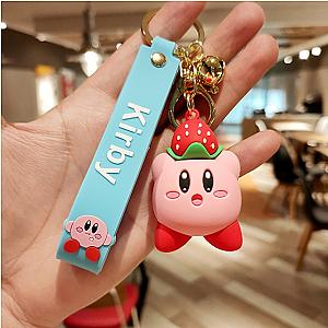 5cm Strawberry Kirby Plush Keychain